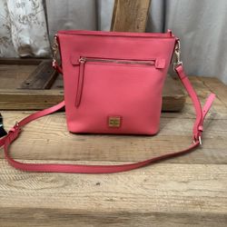 Beautiful Coral Pink Dooney And Burke Crossbody