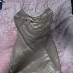 Pink Shiny Mini Dress