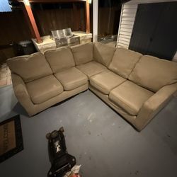 Brown 6 Person Couch 