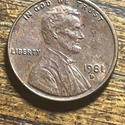 5/penny 1981 D 