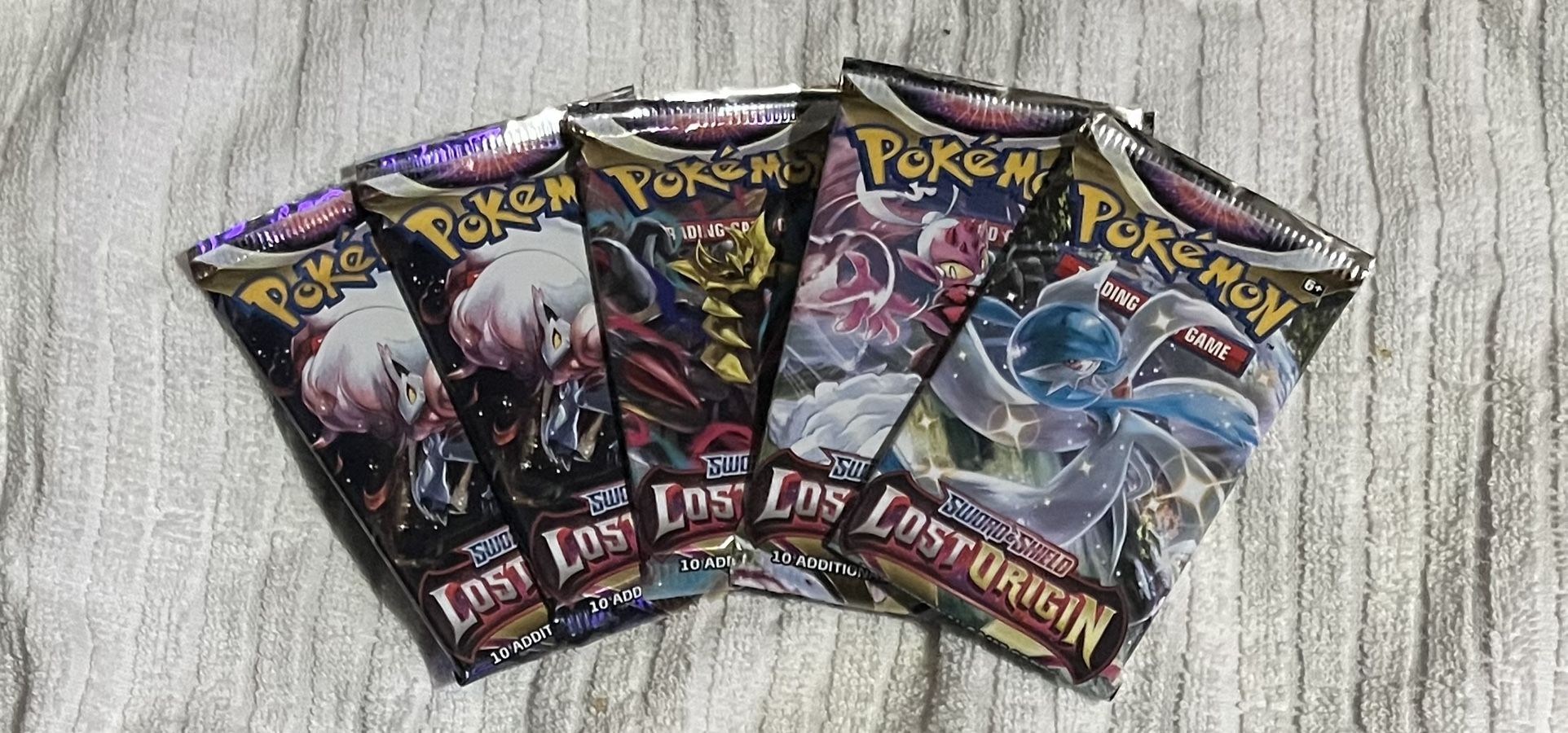 Pokémon Sword & Shield Lost Origin Booster Pack Lot (5x)