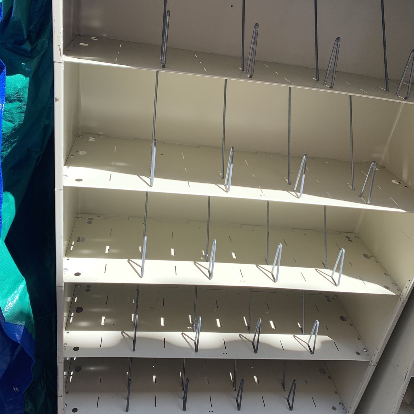 Metal file shelving