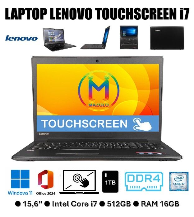 Laptop Lenovo touchscreen 16" I7