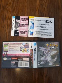 Pokemon Pearl Nintendo DS Case, Manual, Inserts