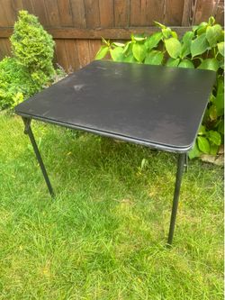 Folding Leg Square Table 33 1/2" x 33 1/2"x 28" H