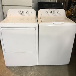 GE Washer And Gas Dryer Set Top Load 