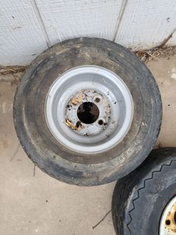 18x8.50-8 Tubeless Tire on Steel Rim