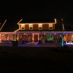 Putting Up Christmas Lights 