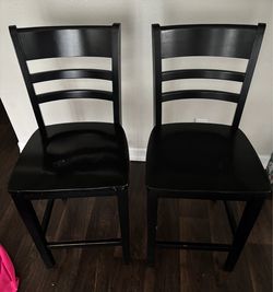 Black High Tip Chairs