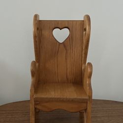 Wooden Heart Chair