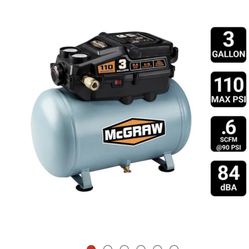 McGraw , Brand New 3 Gallon Air Compressor. !