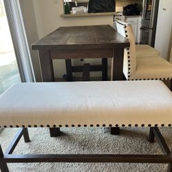 Dining Table Bench Stool High Wood 