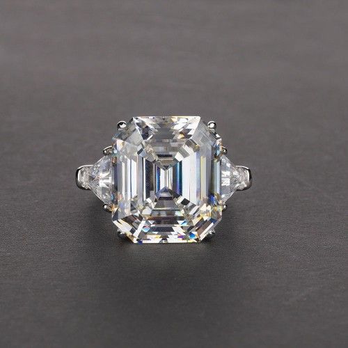 "Radiant Cut Gemstone Zircon Luxury Wedding Rings for Women, PD560