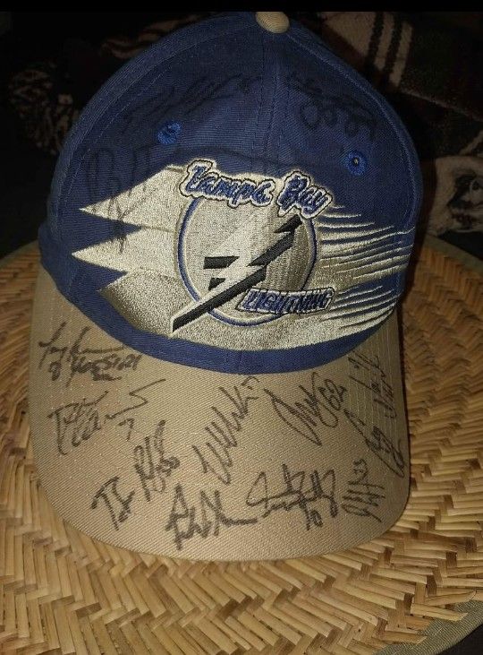 Tampa Bay Lightning Hat Autographed 