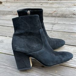 Leather Black Bootie