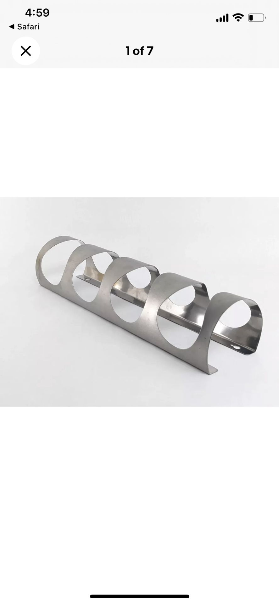 IKEA Vurm 4-Bottle Holder stainless steel Rack