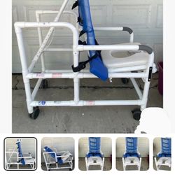 PVC Adult Shower Chair, Potty Chair 