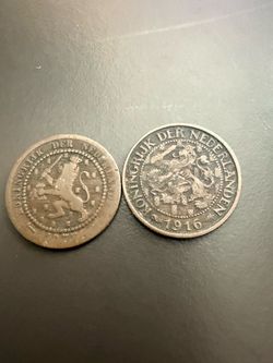 1877&1916 Netherland 1 cent each