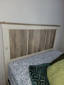 Queen sized bed and frame and headboard