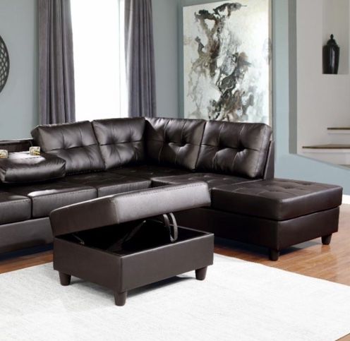 Expresso Sofa Sectional With Chaise 
