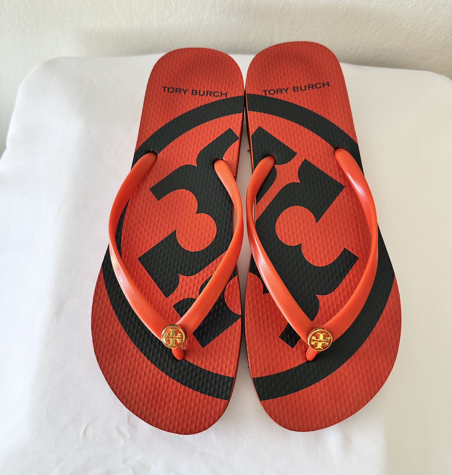 Tory Burch Logo Rubber Sandals