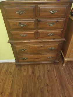 Solid wood antique dresser