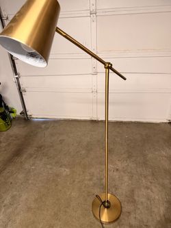 Gold Adjustable Floor Lamp