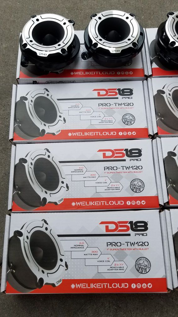 Ds18 Pro audio Twetters bullet /Twitter de bala ds18 Pro $30 El par / $30 For the pair