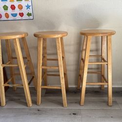 Tall, Wooden Stools