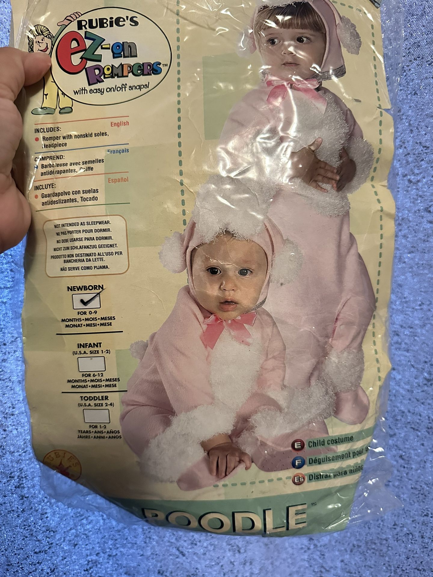 Baby Poodle Costume 0-9months