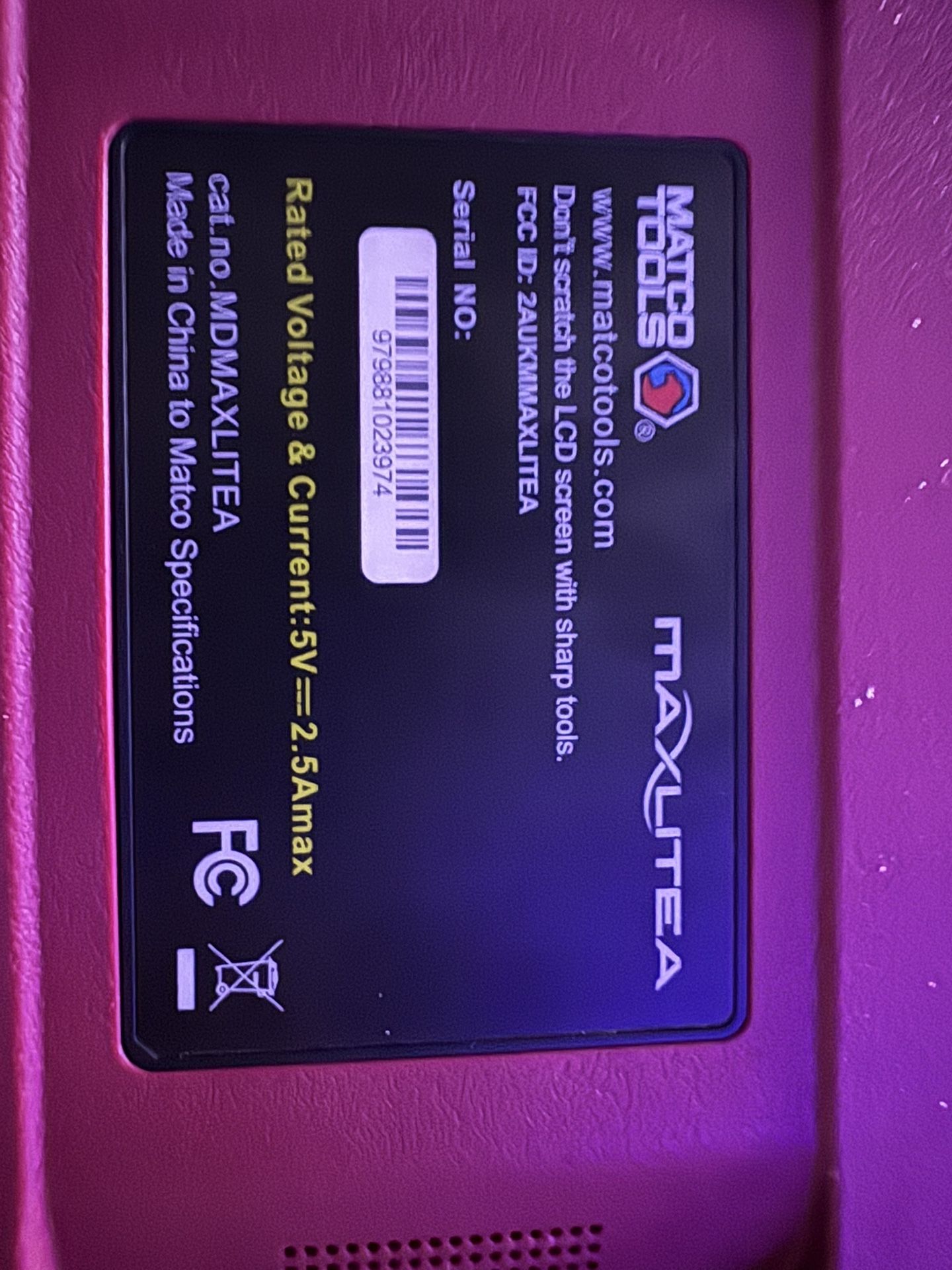 Matco Scan Tool