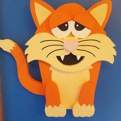 Cat wall hanging