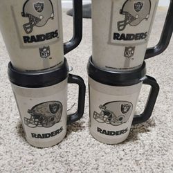 A Raider Mugs Like Brand New Never Use Them Just Sitting In The Cabinet With Collecting Dust