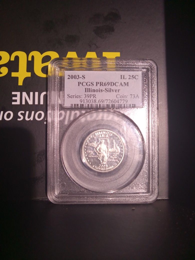 2003 Illinois S Mint Silver Quarter