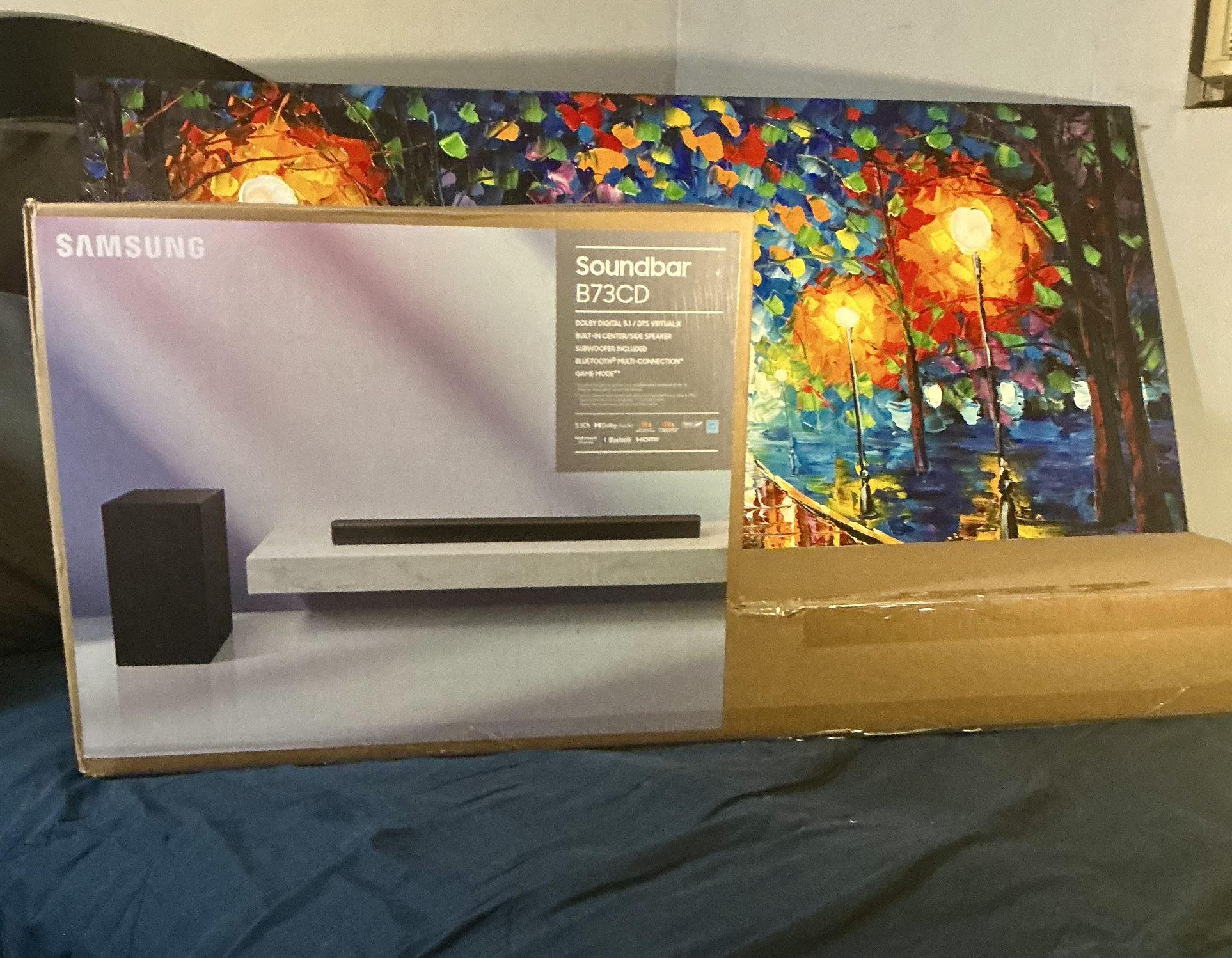 Samsung HW-B73CD 5.1ch Soundbar Home Theater System | Dolby Audio & DTS Virtual:X | Wireless Subwoofer  | Adaptive Sound | Game Mode