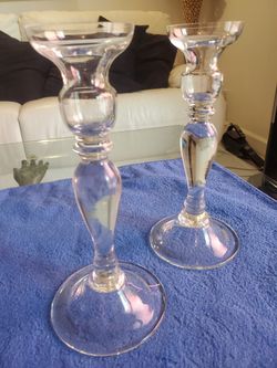 Glass Candle Holders