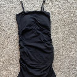 black tight dress with bra pads