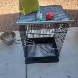 Large Bird Cage. Clean And Ready To Go!
