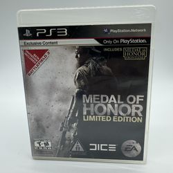 Medal of Honor Limited Edition (Sony PlayStation 3, PS3) Complete CIB & Tested