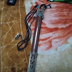 Ornamental Stainless Steel Short Swords Case No Blade