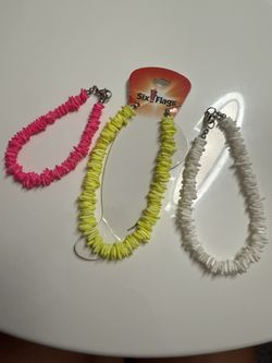 Two Summer Anklets One Bracelet
