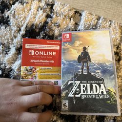 Zelda Breath Of The Wild + 3 Month Ind. Online Code