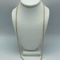 14kt Yellow Gold Rope Chain 24”