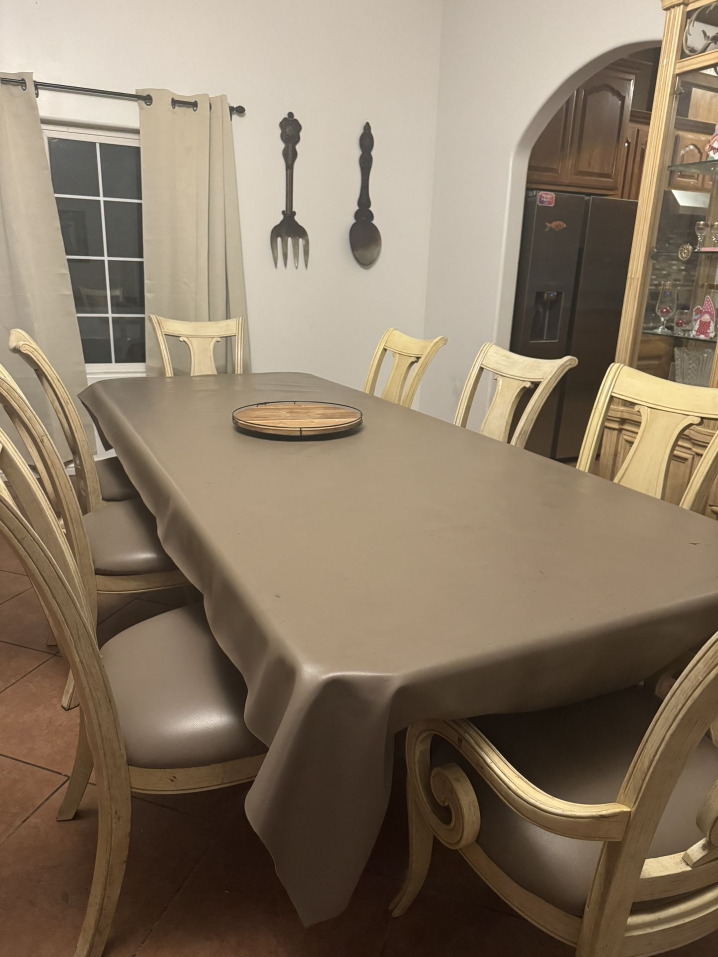 Dining Table And China