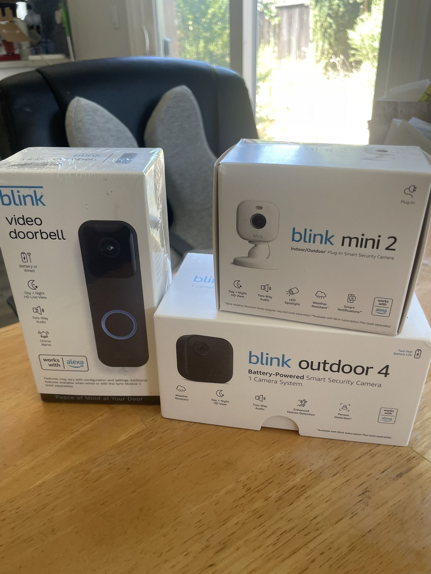 Blink Home Bundle, Blink Outdoor Camera, Blink Video Doorbell