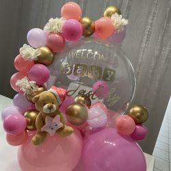 Balloons Bouquet - Happy Birthday - Baby 