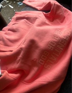 Essentials hood coral size large