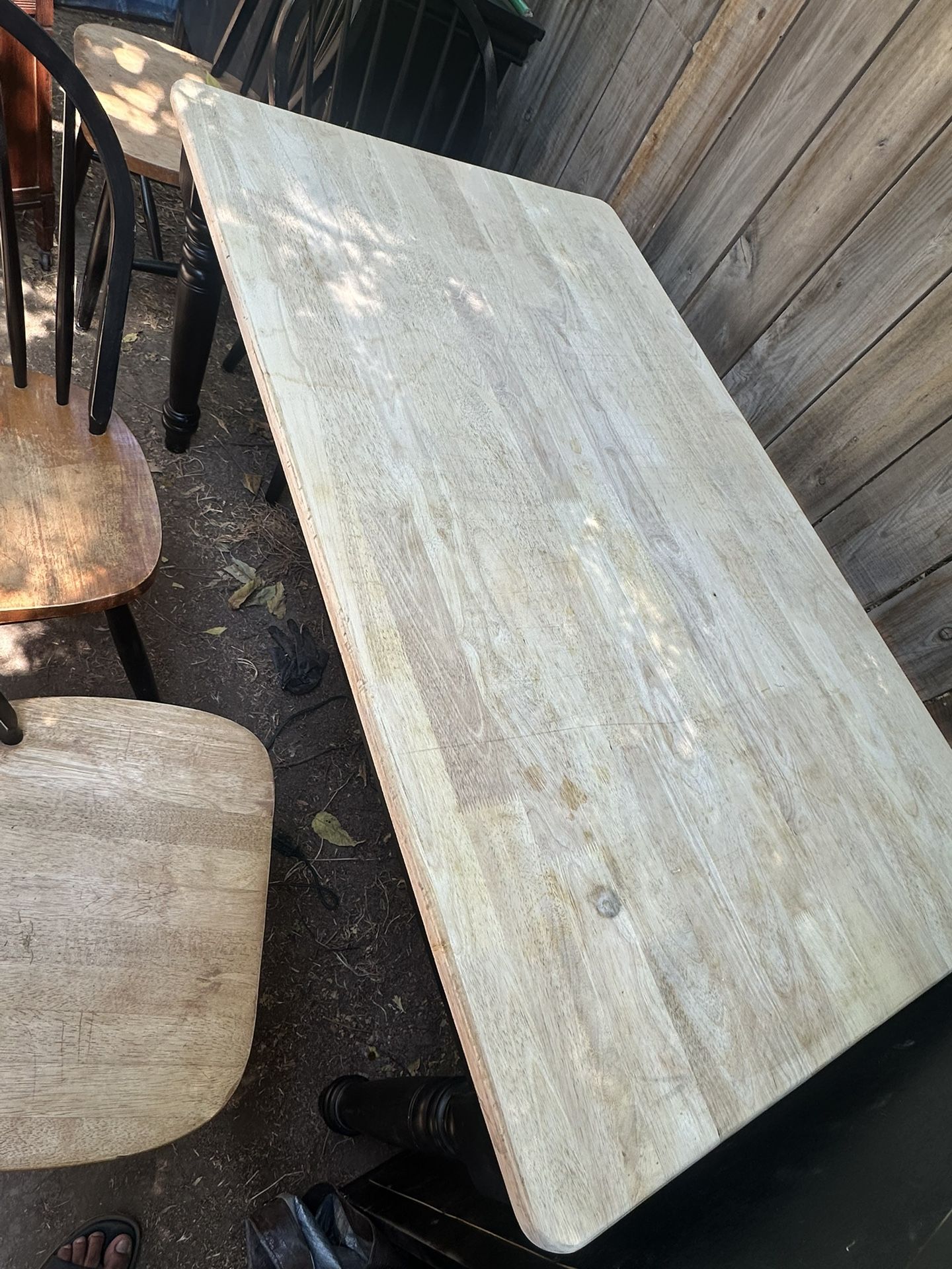 Wooden Table And Chairs Set