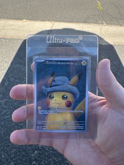 Pokemon felt hat Van Gogh Pikachu NM
