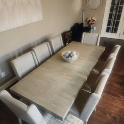 8 Seat Dining Room Table And Chairs, Buffet